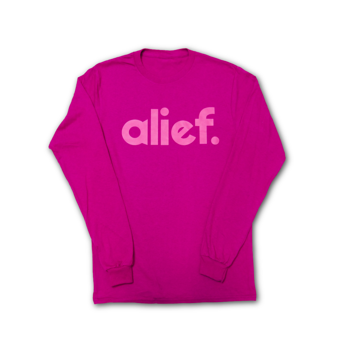 Bold Alief Long Sleeve - Fuchsia/Bright Pink