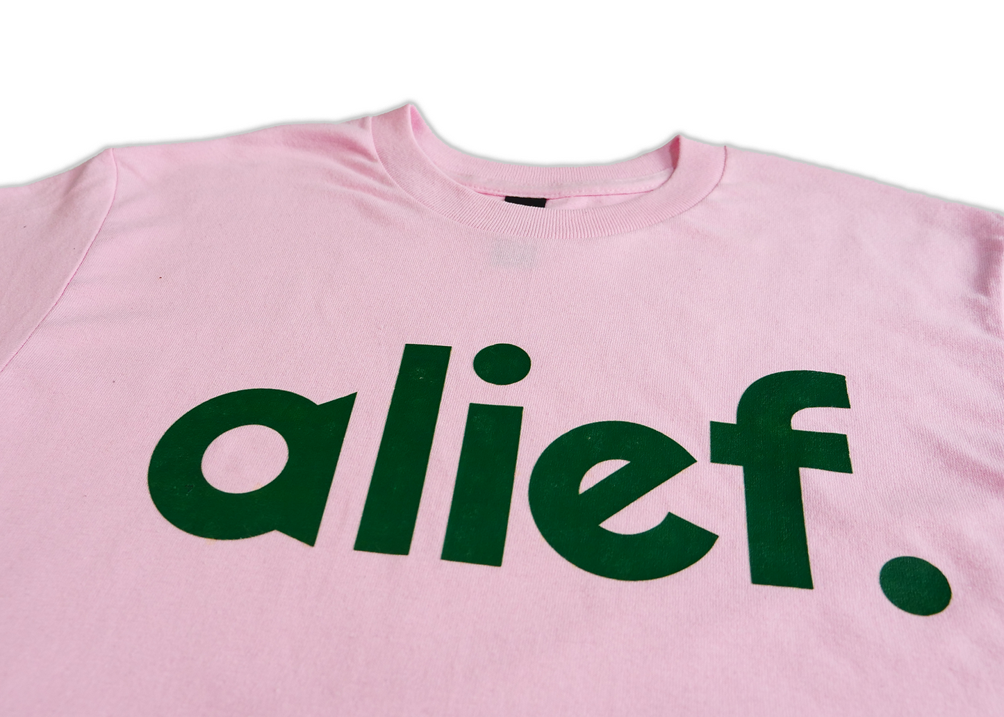 Alief Bold Tee - Pink/Forest Green