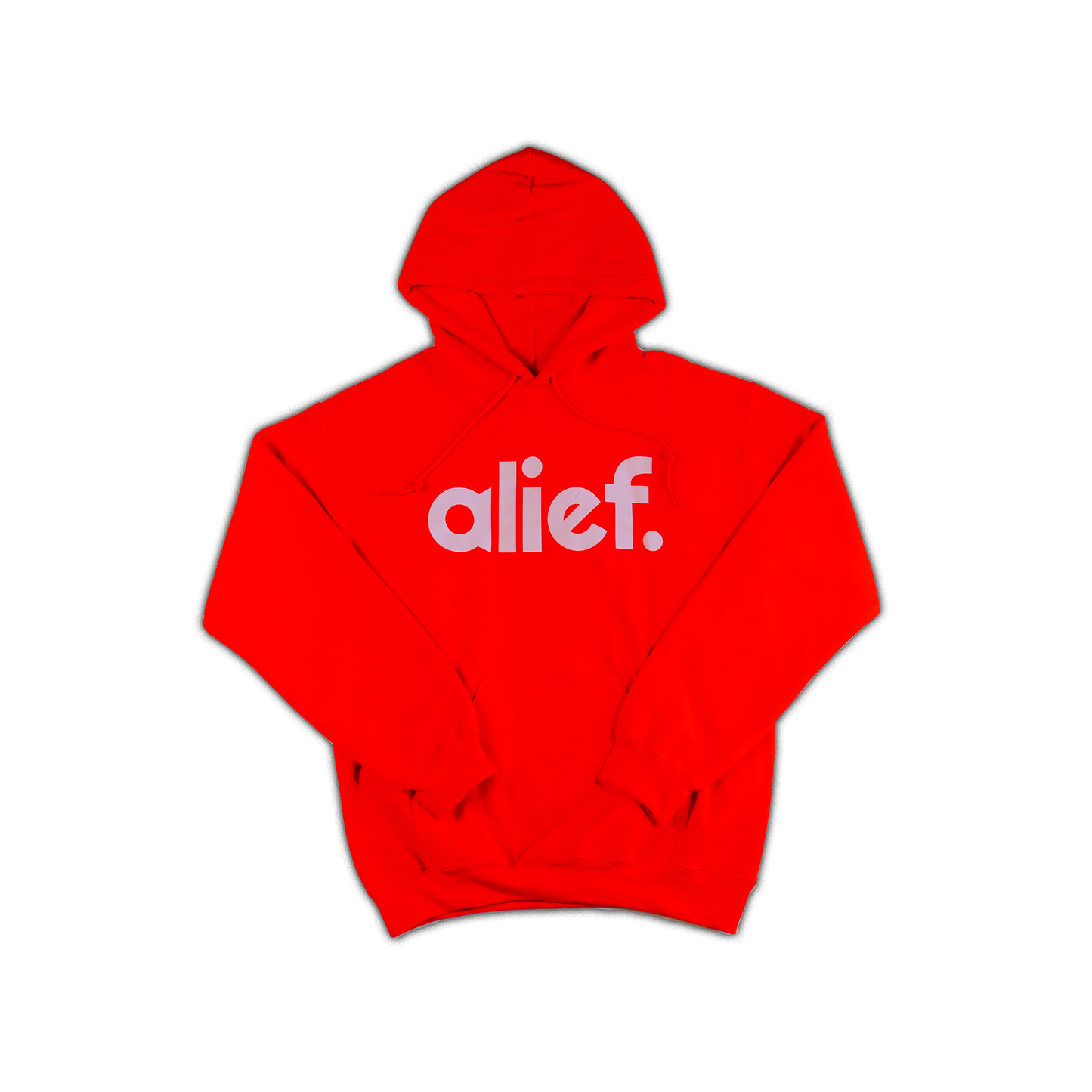 Bold Alief Hoodie - Orange/White