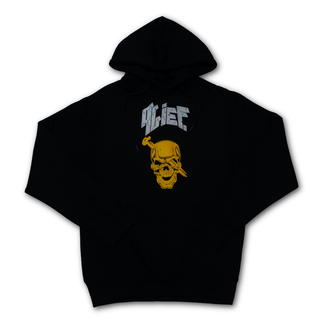 Alief Screwhead Hoodie - Black/Yellow & Gray