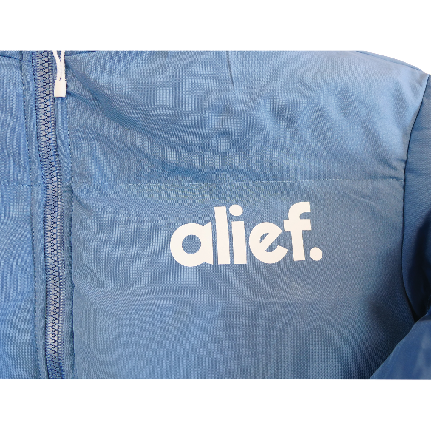 Premium Alief Puffer Jacket - Baby Blue/White