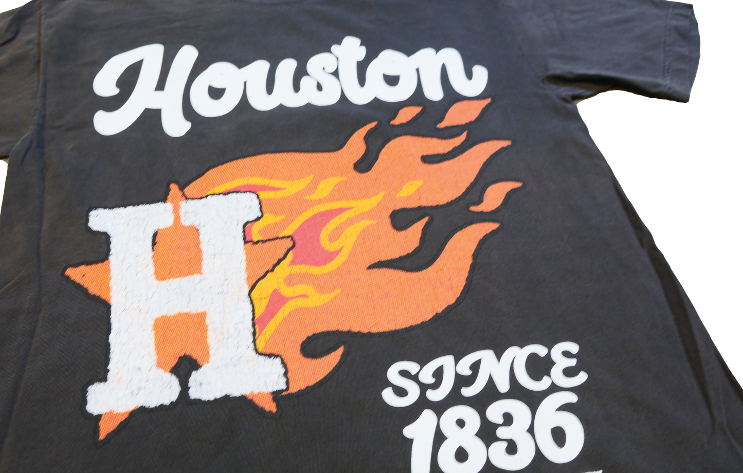 H-Town Astros T-Shirts - Smoke Gray/ White