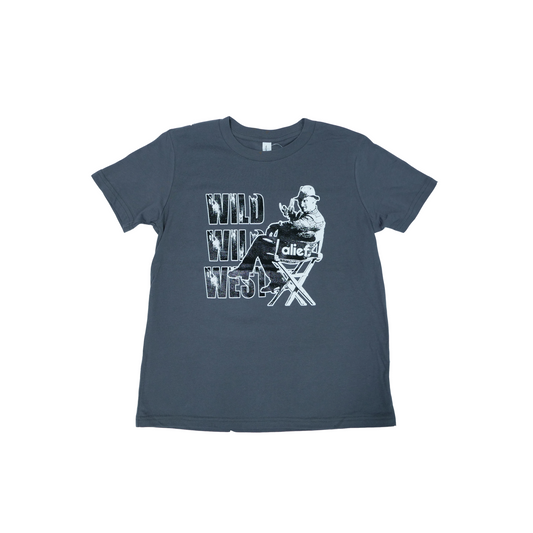 Kids WIld Wild West Alief Halloween Tee - Gray