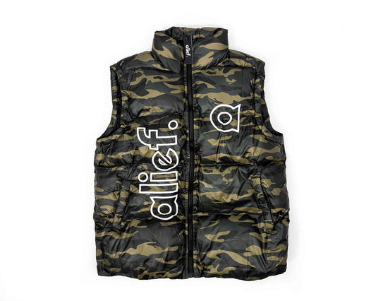 Alief Puffer Vest - Camouflage