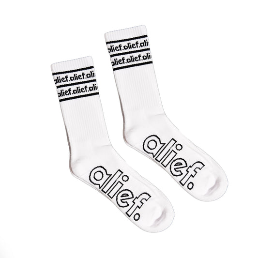 Bold Alief Socks - White