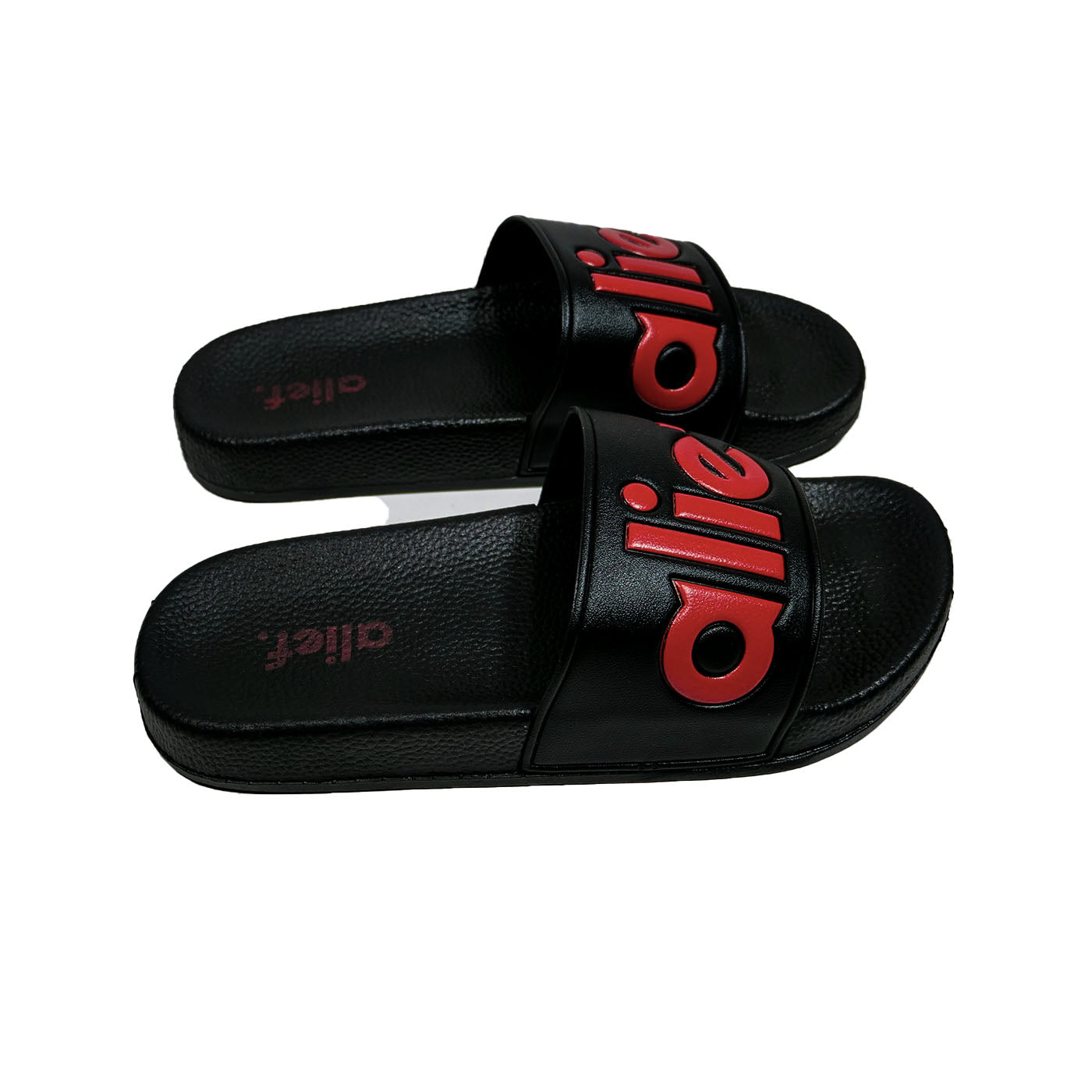 Bold Alief Slides - Black/Red
