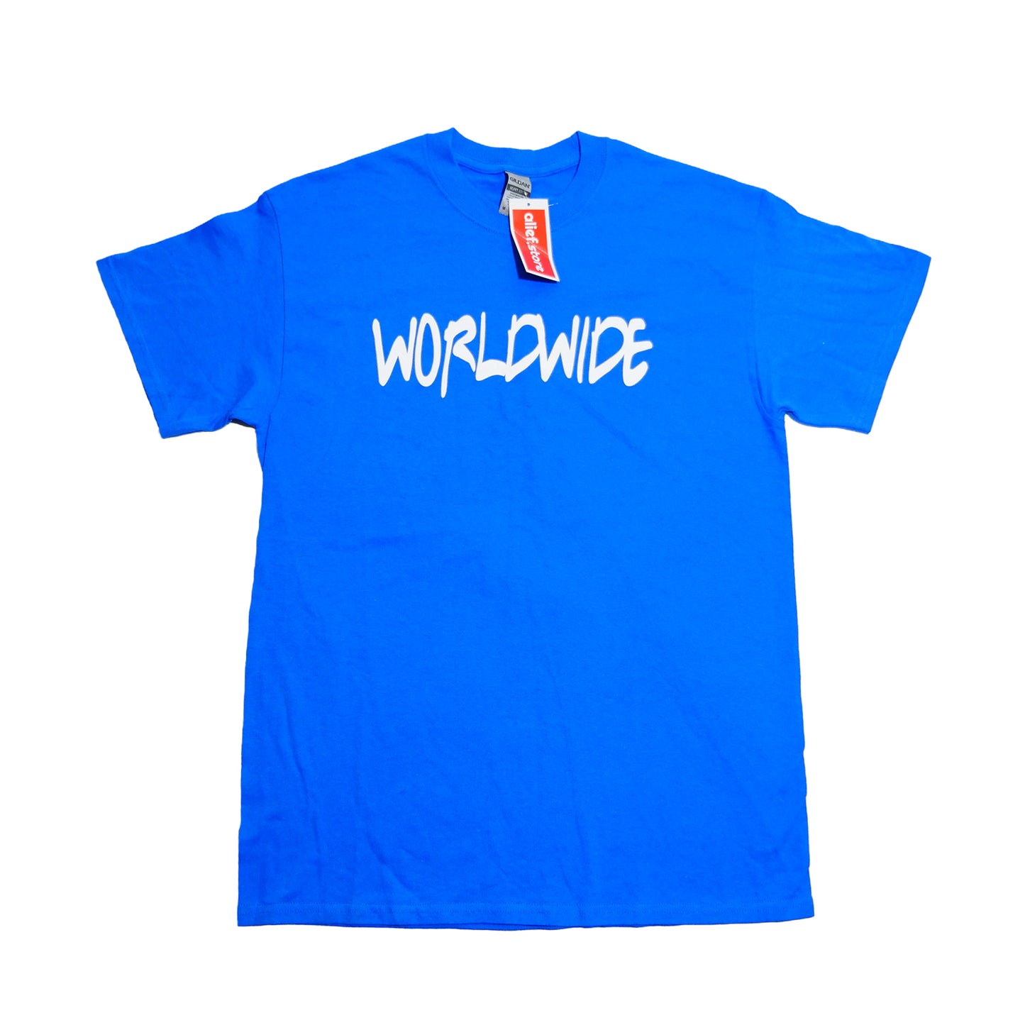 Alief Worldwide Tee - Blue/White