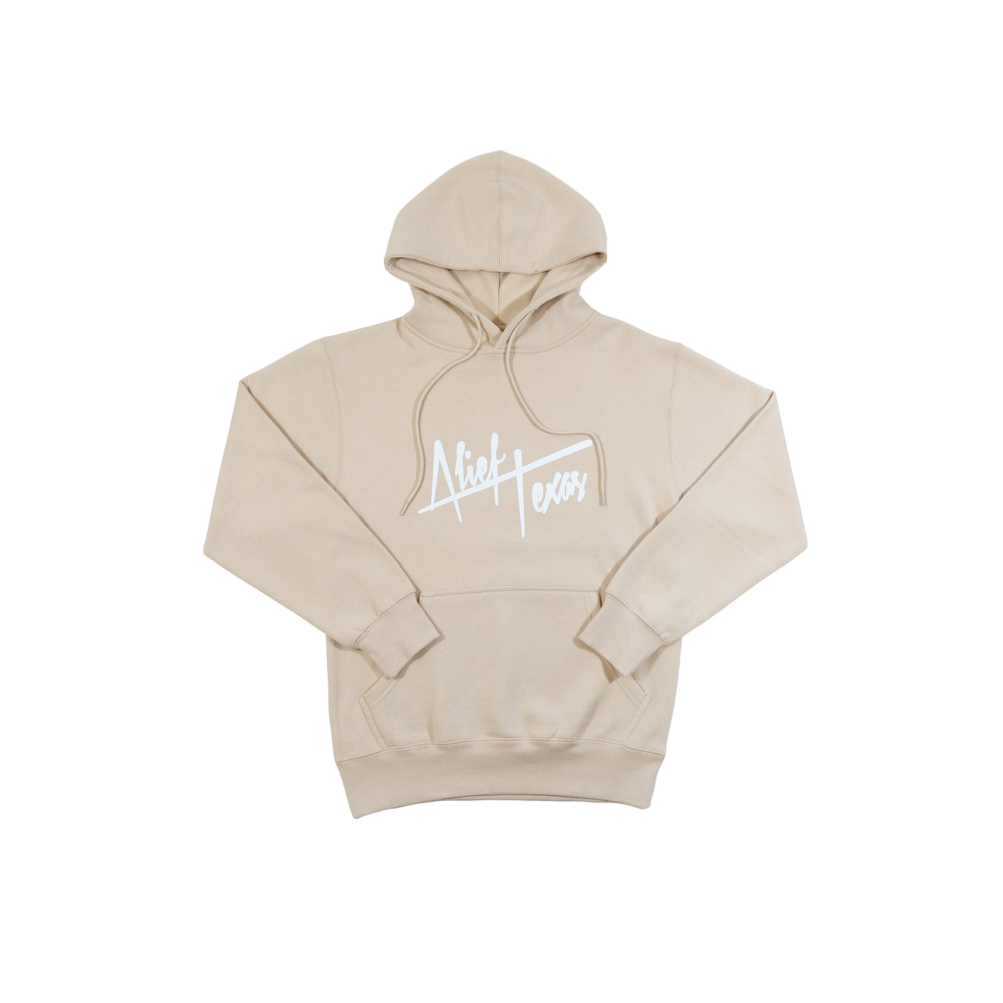 Alief Texas Signature Hoodie - Cream/White