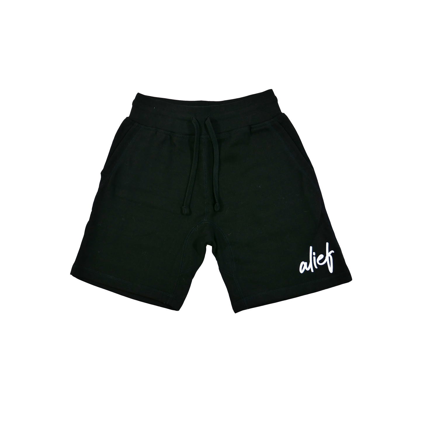 Alief Cursive 2.0 Shorts - Black/White