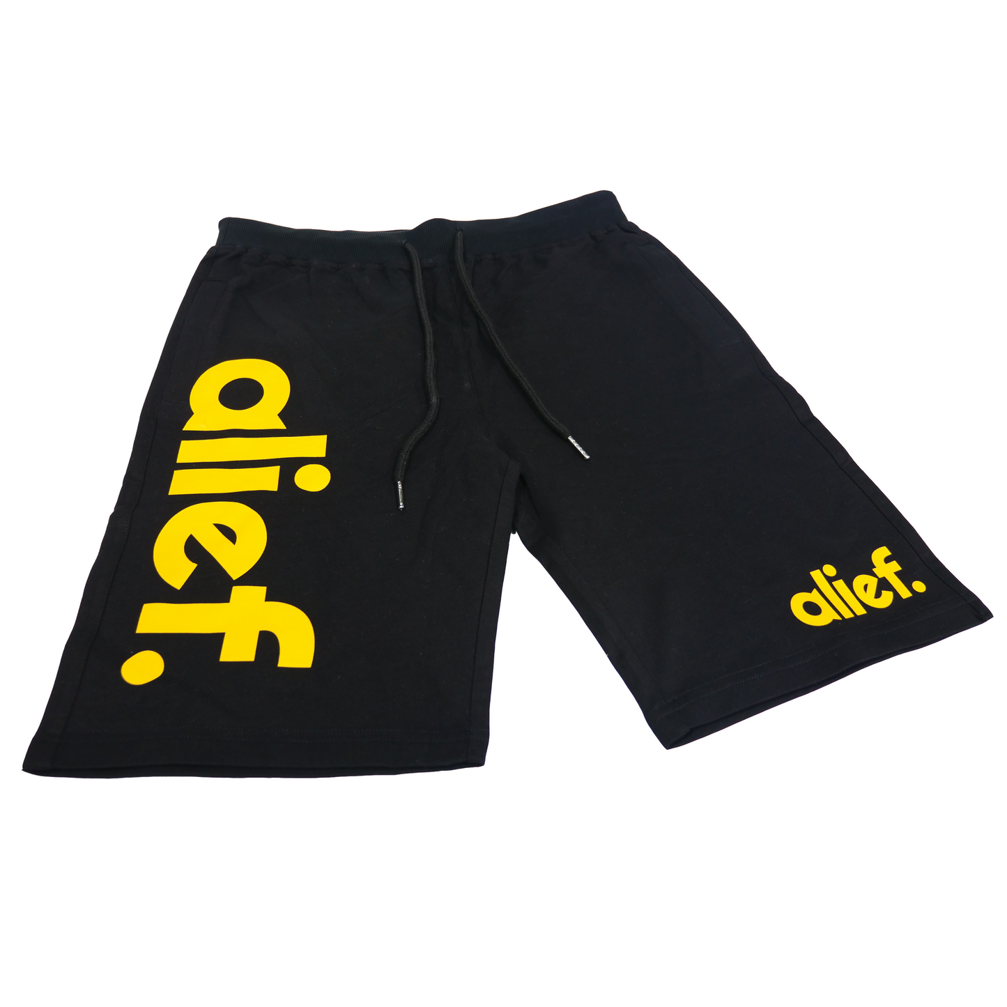 Bold Alief Shorts - Black and Yellow
