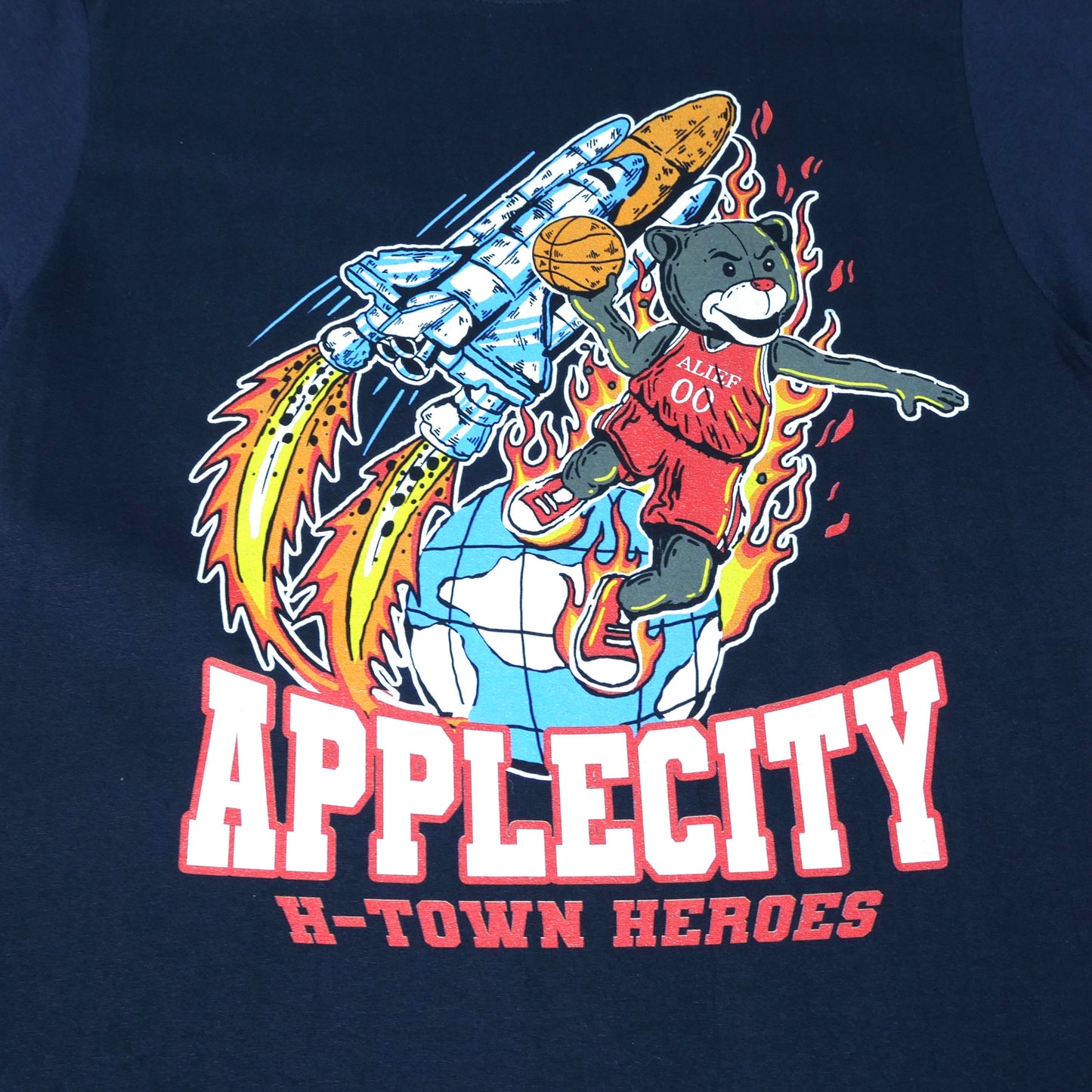 H-Town Heroes Alief Rocket Tee - Navy