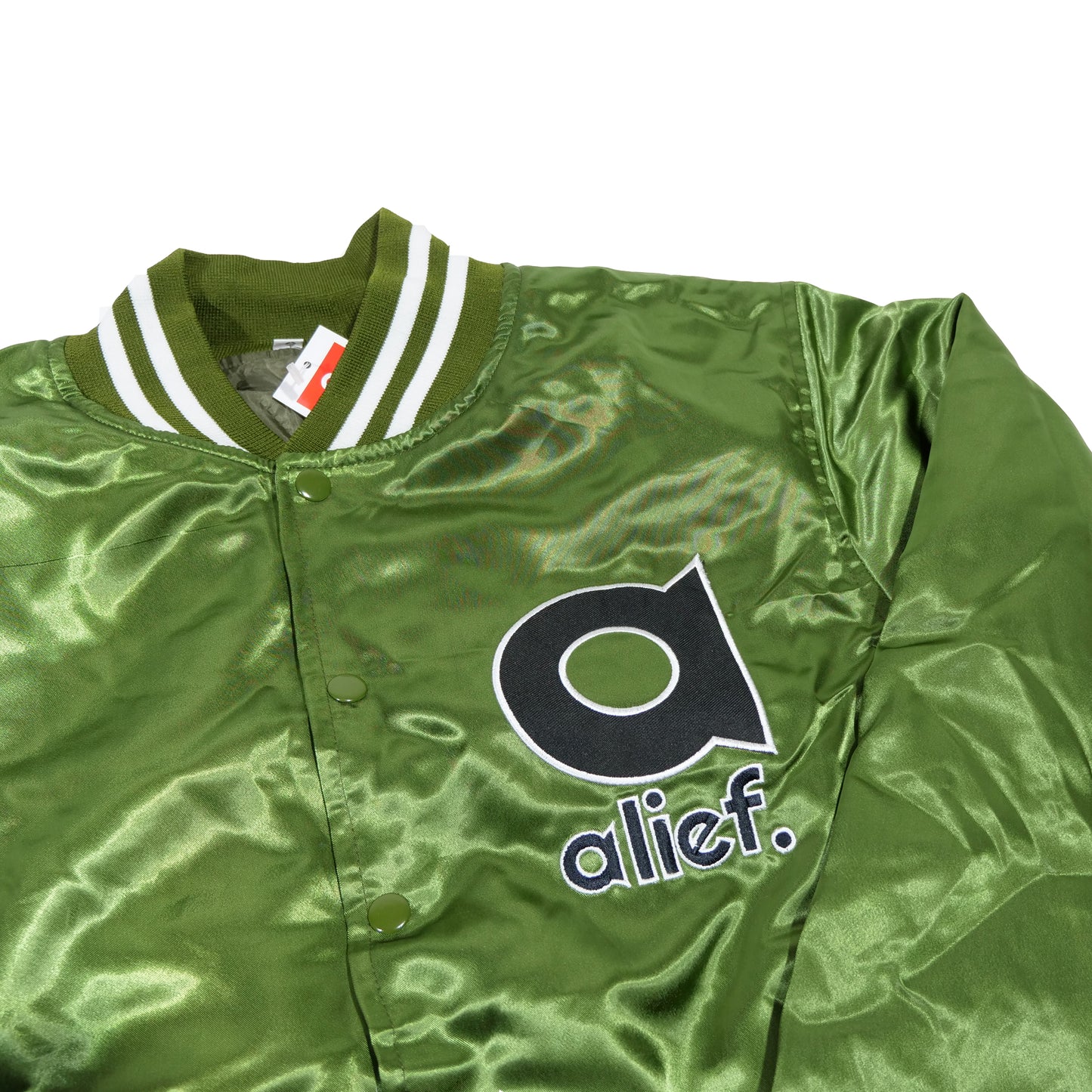 Alief Applecity Varsity Jacket - Olive