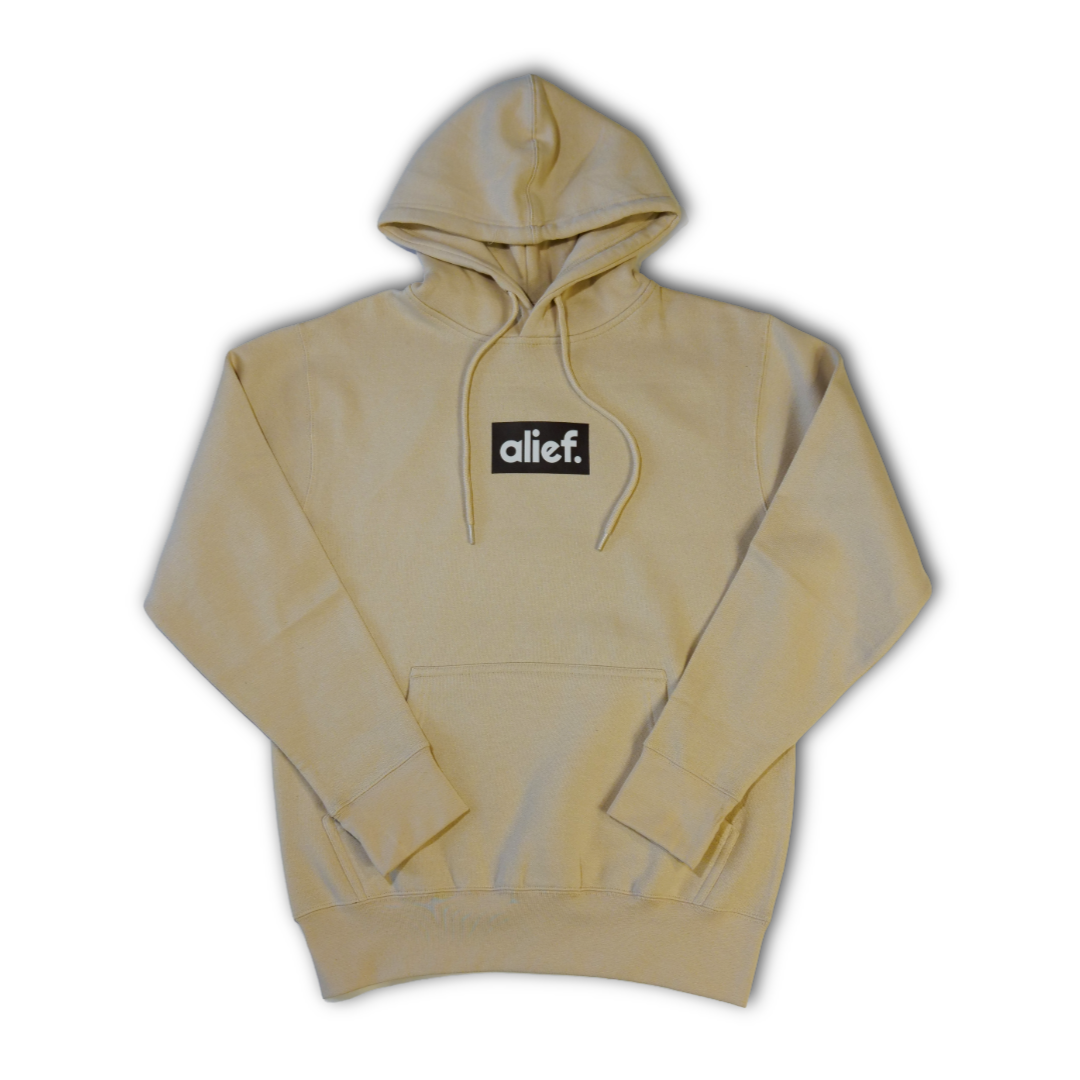 Alief Brown Box Hoodie “Rodeo Edition” - Cream/Brown