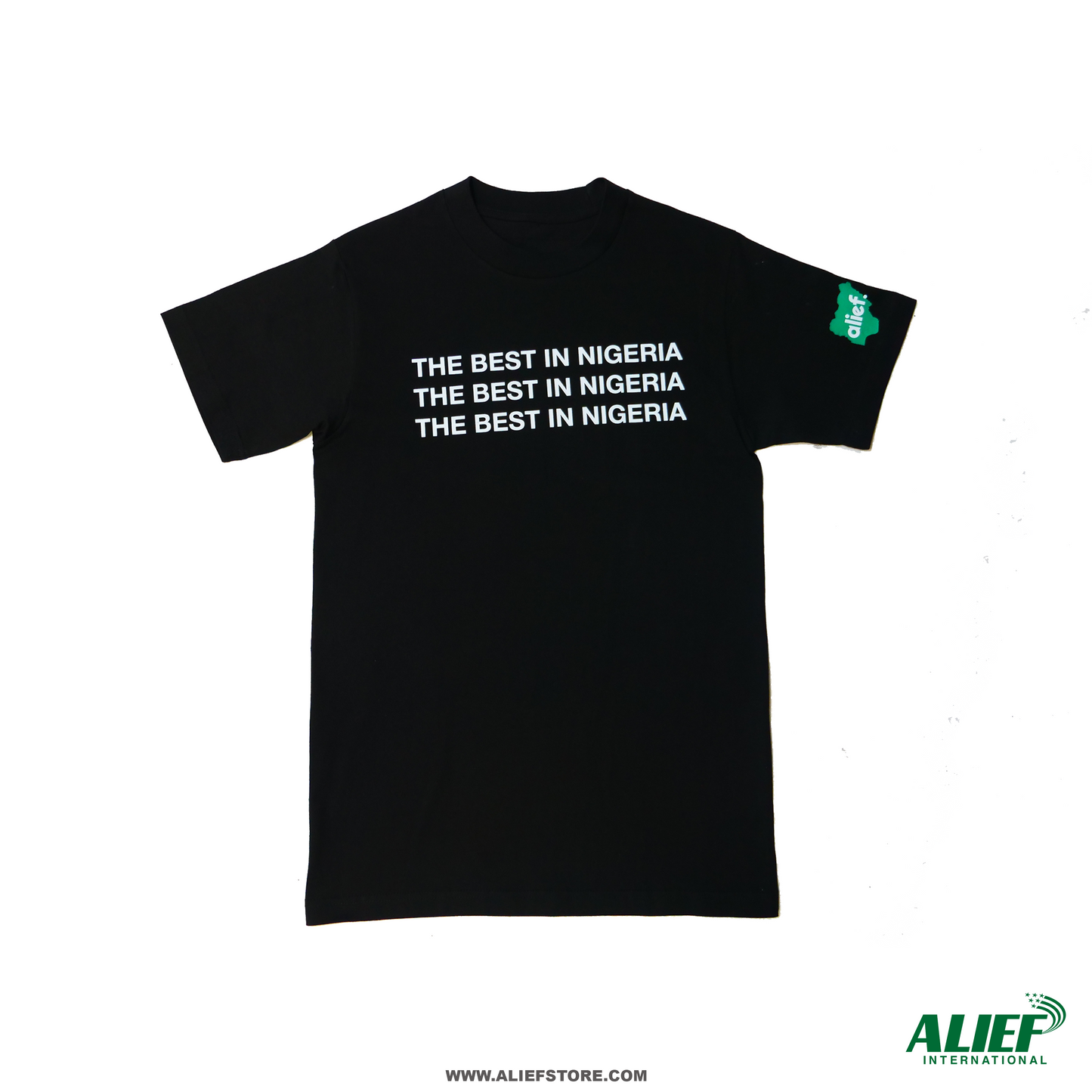 Alief International (Nigeria) Tee/ Black