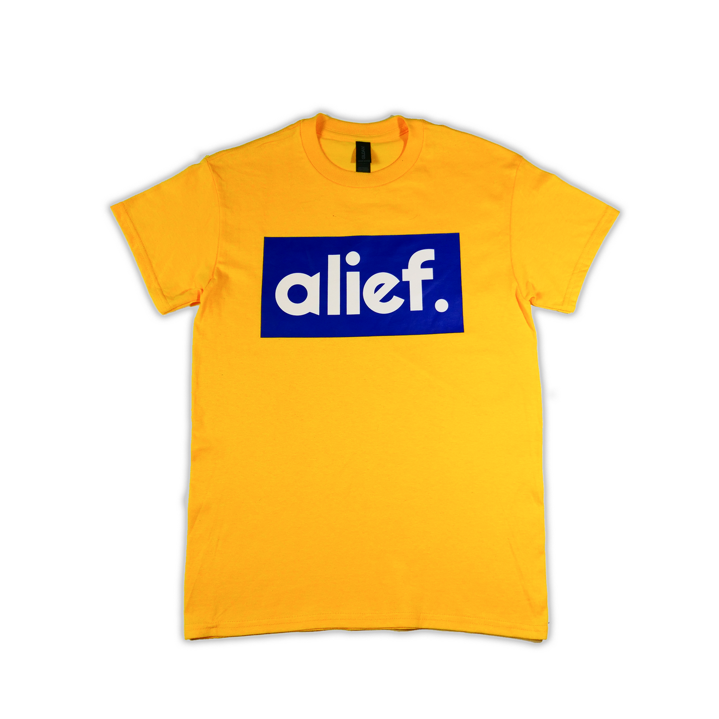 Alief Blue Box Tee - Yellow