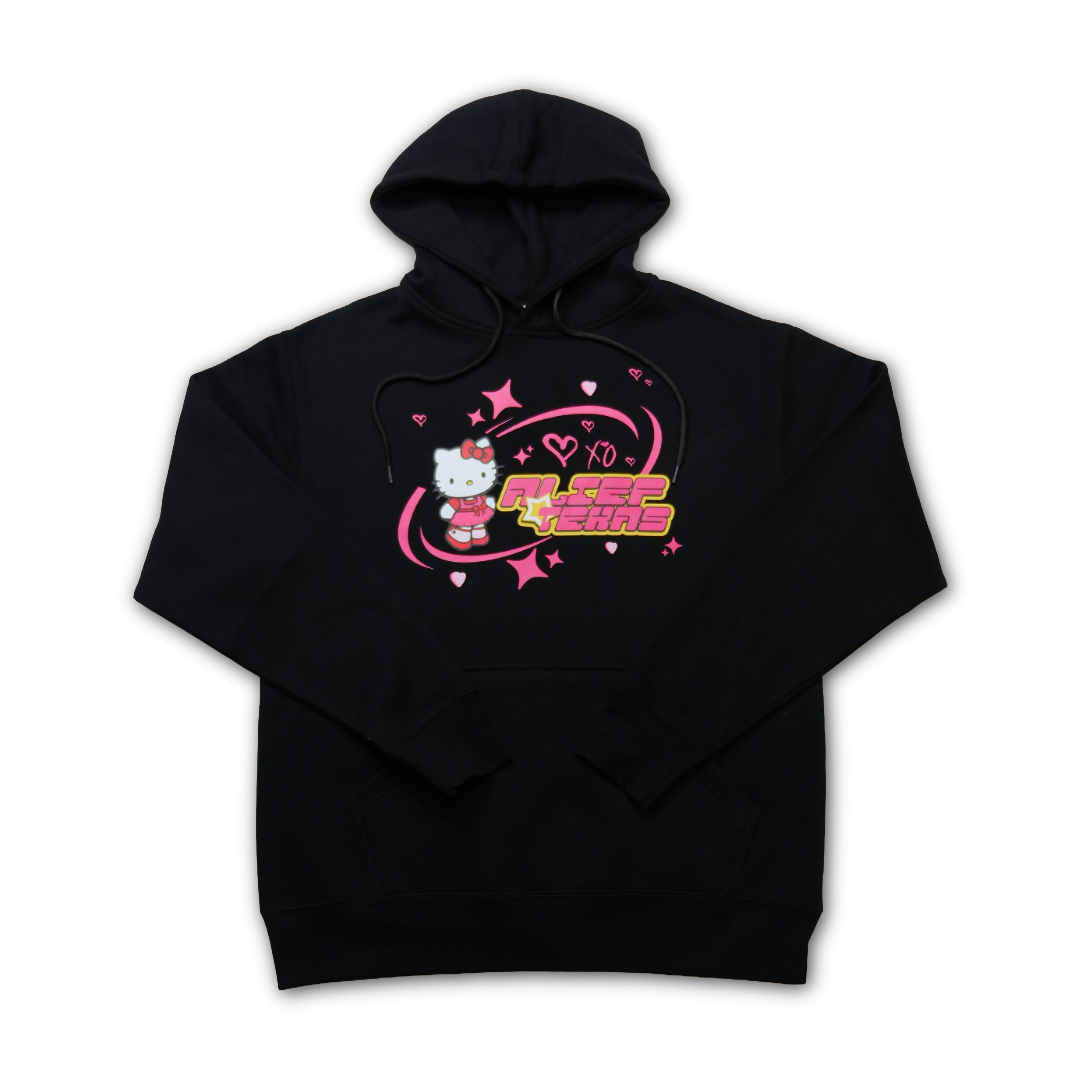 Alief Texas Kitty 🎀 - Black Hoodie