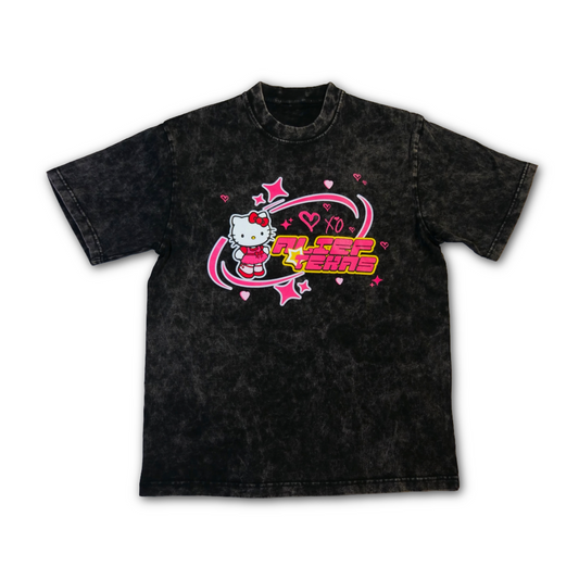Alief Texas Kitty - Acid Wash Black