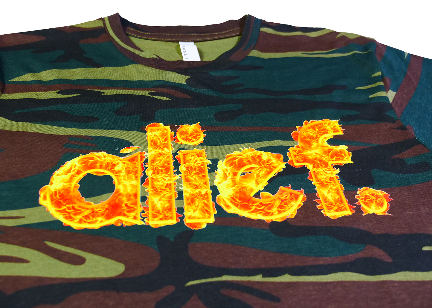 Alief On Fire Tee - Camouflage