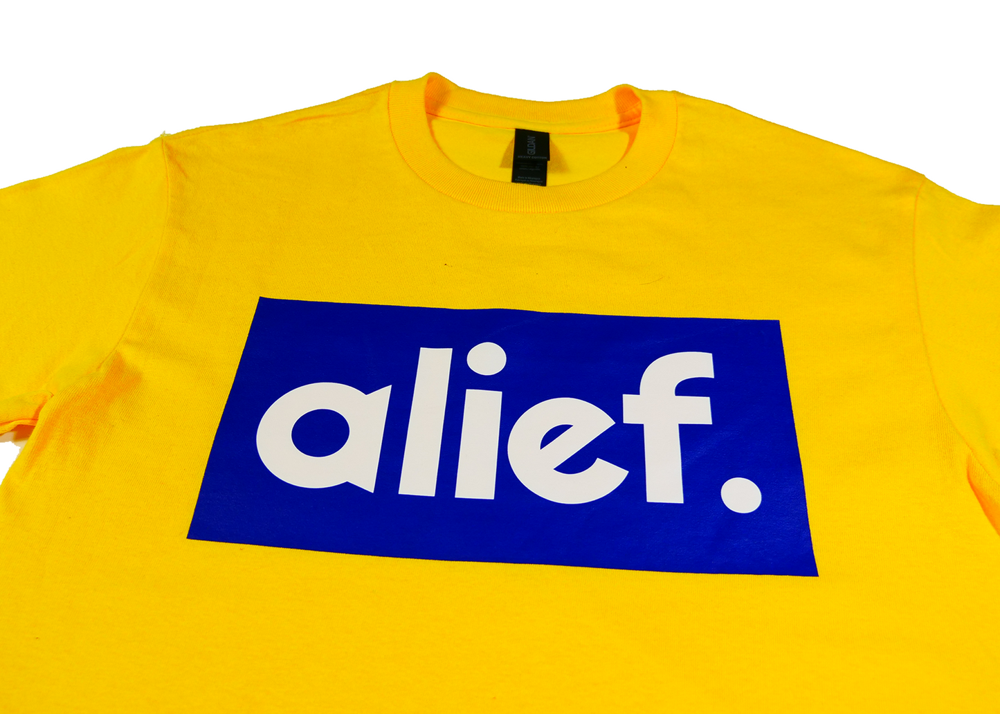 Alief Blue Box Tee - Yellow