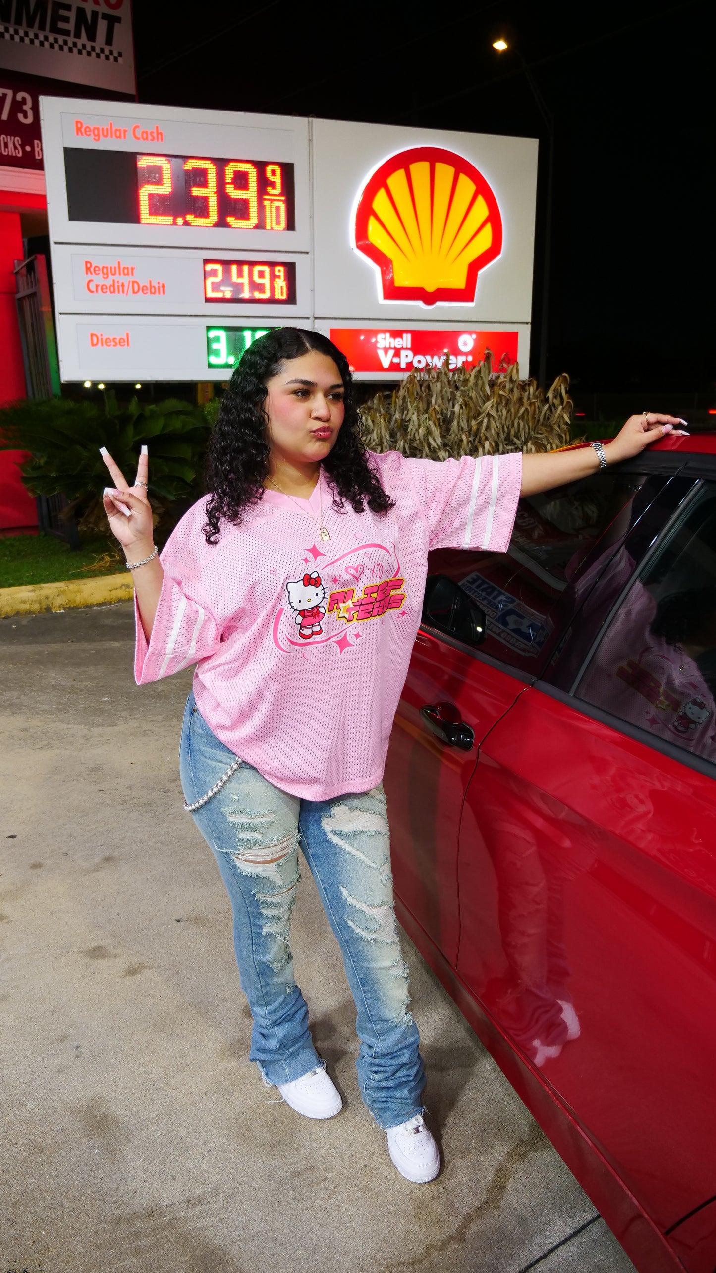 Alief Texas Kitty 🎀 - Pink Jersey