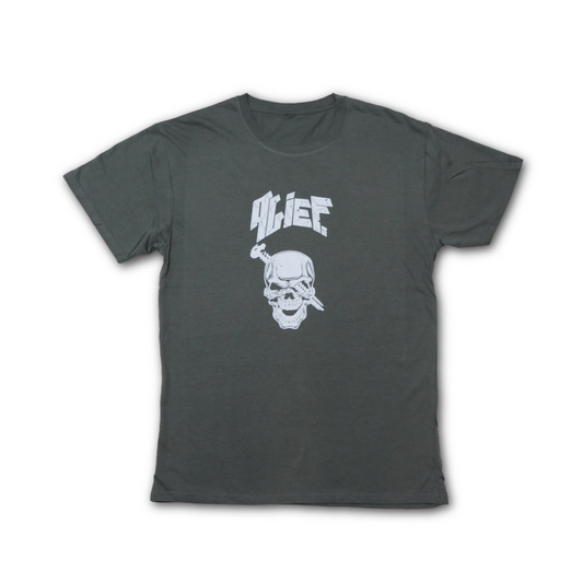 Dj Screw Small logo Tee - Gray/ White