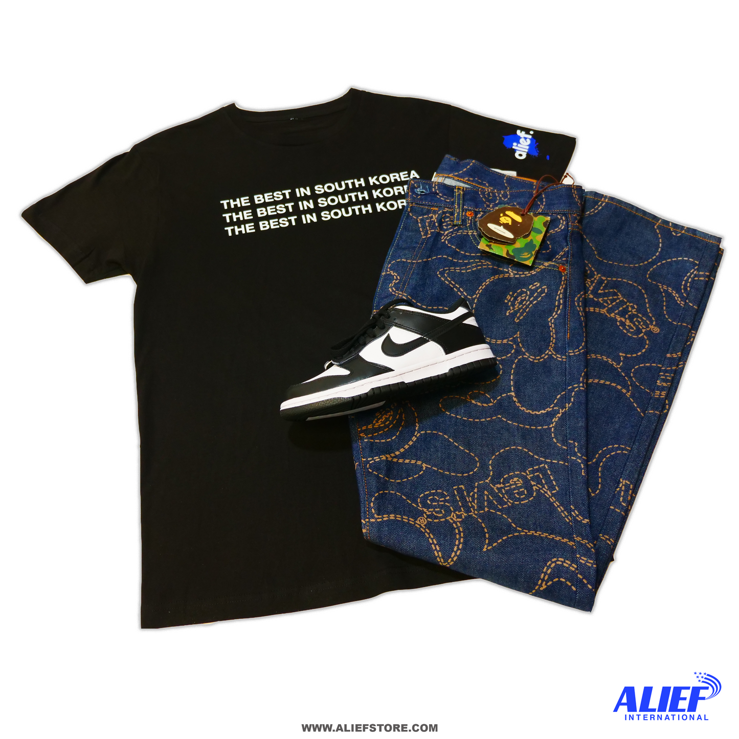 Alief International (Korea) Tee/ Black