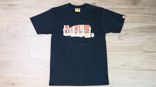 BAPE Check A Bathing Ape Logo Tee