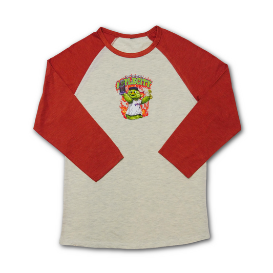 H-Town Heros Alief Baseball Tee - Cream/Burnt Orange