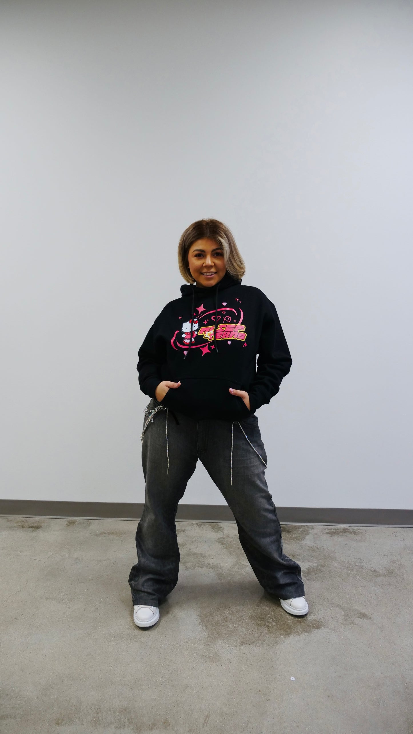 Alief Texas Kitty 🎀 - Black Hoodie