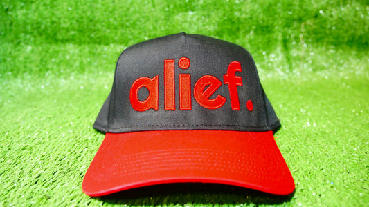 Bold Alief Snapback - Red and Black/Red