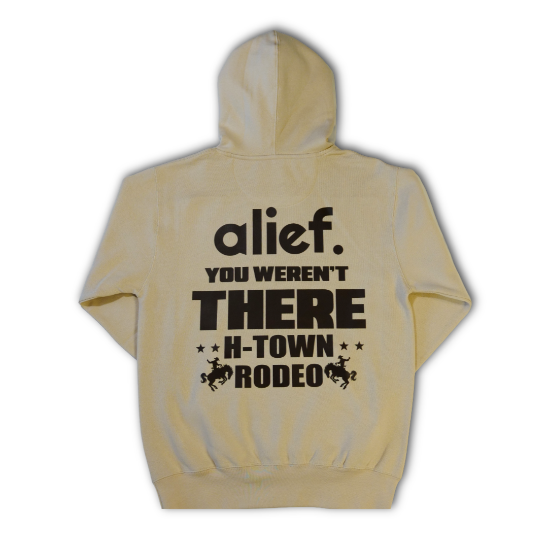 Alief Brown Box Hoodie “Rodeo Edition” - Cream/Brown