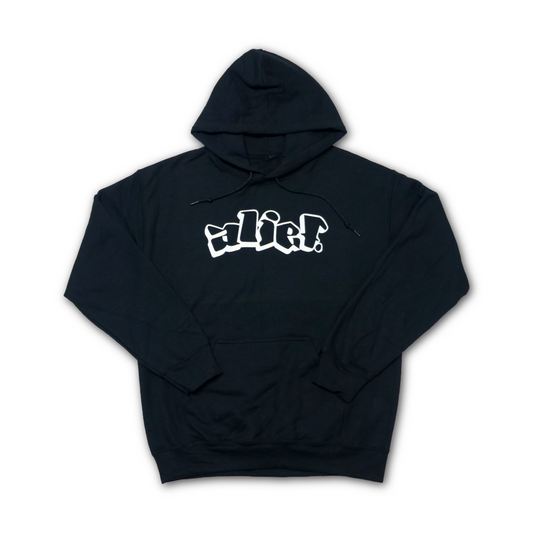 Graffiti Alief Hoodie - Black/White