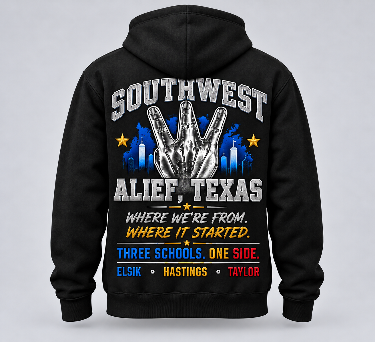 The Big 3 Alief Alumni Hoodie - Black