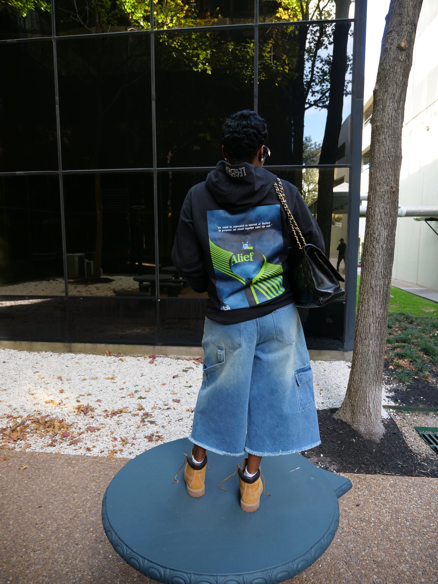 Swat 2.0 W/ Rhinestone Legends Hoodie - Black / Blue & Lime Green