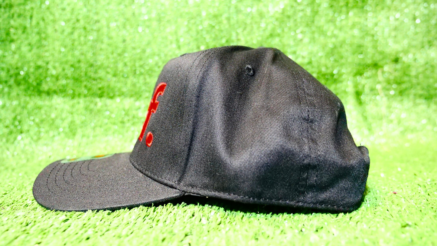 Bold Alief Snapback -Black/Red