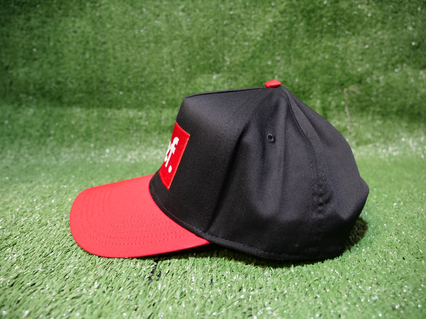 Alief Red Box Snapback -Black/Red Visor