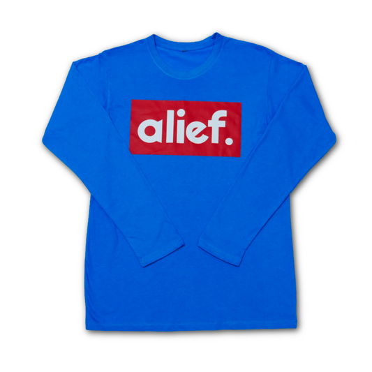 Alief Red Box Long Sleeve - Canary Blue