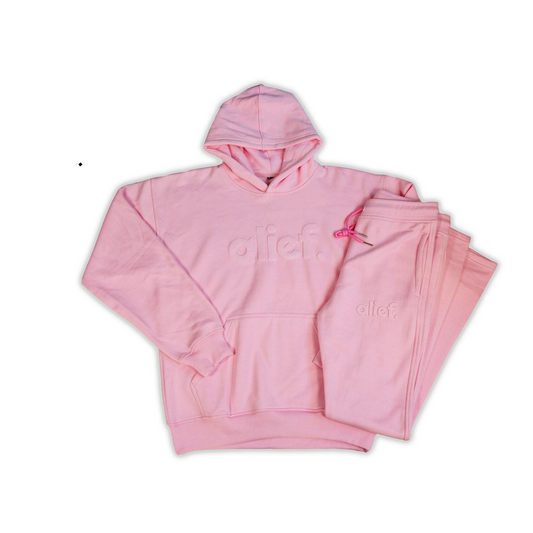 Alief Embossed Set - Pink