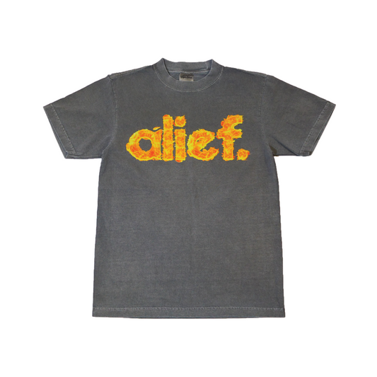 Alief On Fire Tee - Gray