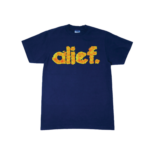 Alief On Fire Tee - Navy