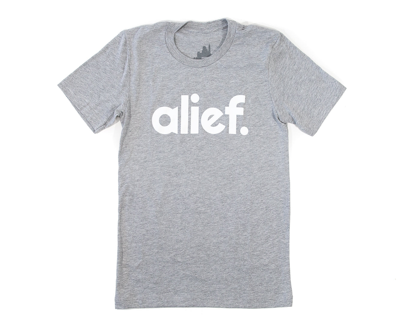 Bold Alief Tee - Gray/ White