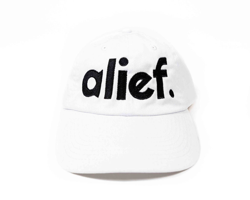Bold Alief Dad Hat - White/Black