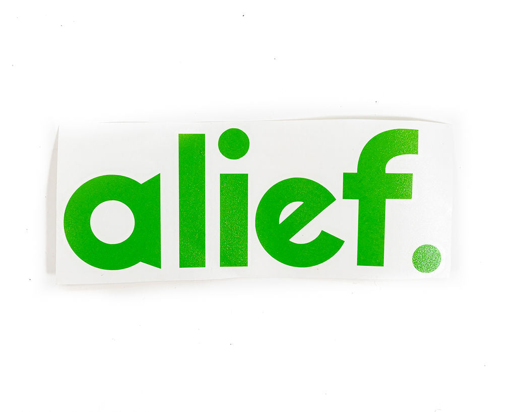 Alief Car Decal Sticker - Apple Green