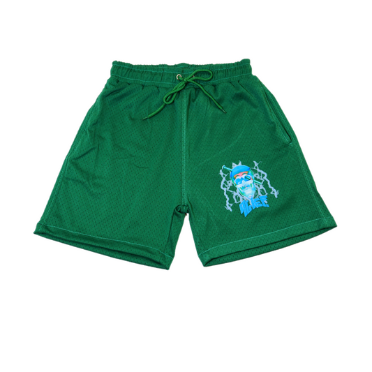 DJ Screw Alief Basketball Shorts - Green