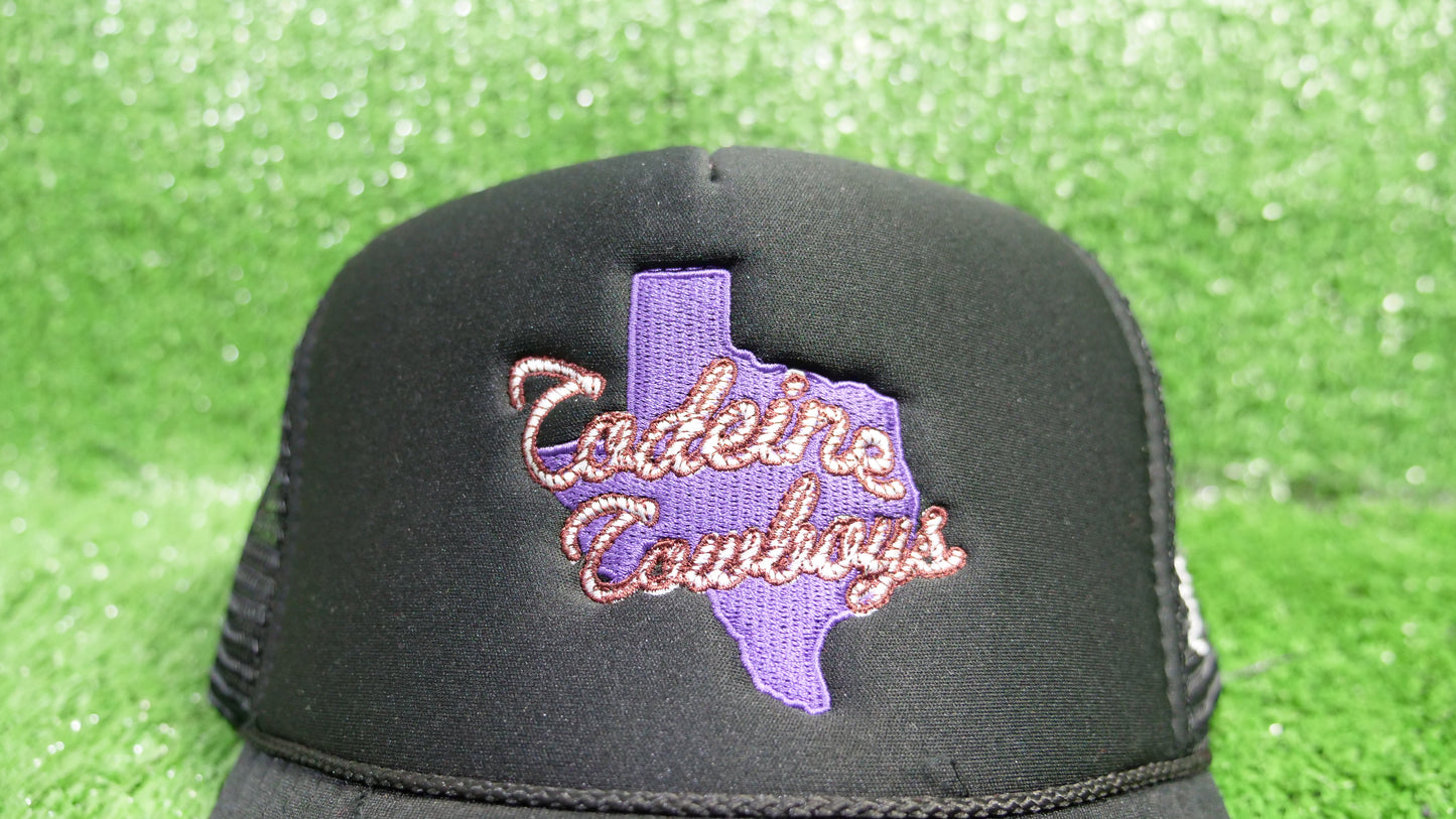 Codeine Cowboys Trucker - Black