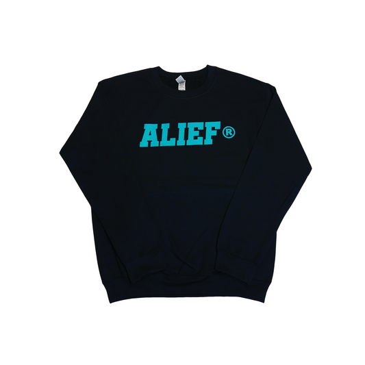 Alief 2.0 Spirit Crewneck - Black/ Turquoise
