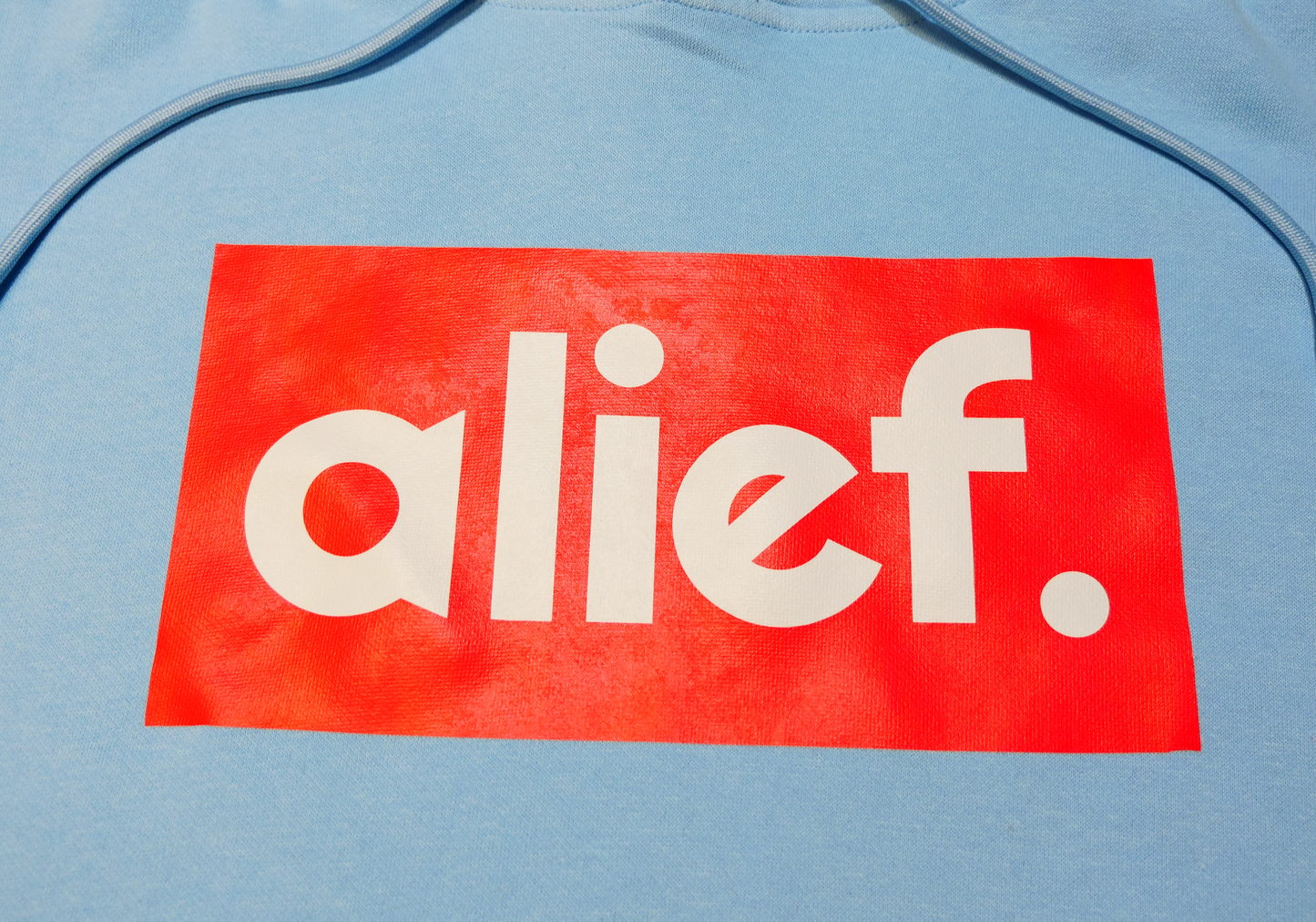Alief Red Box Hoodie - Sky Blue