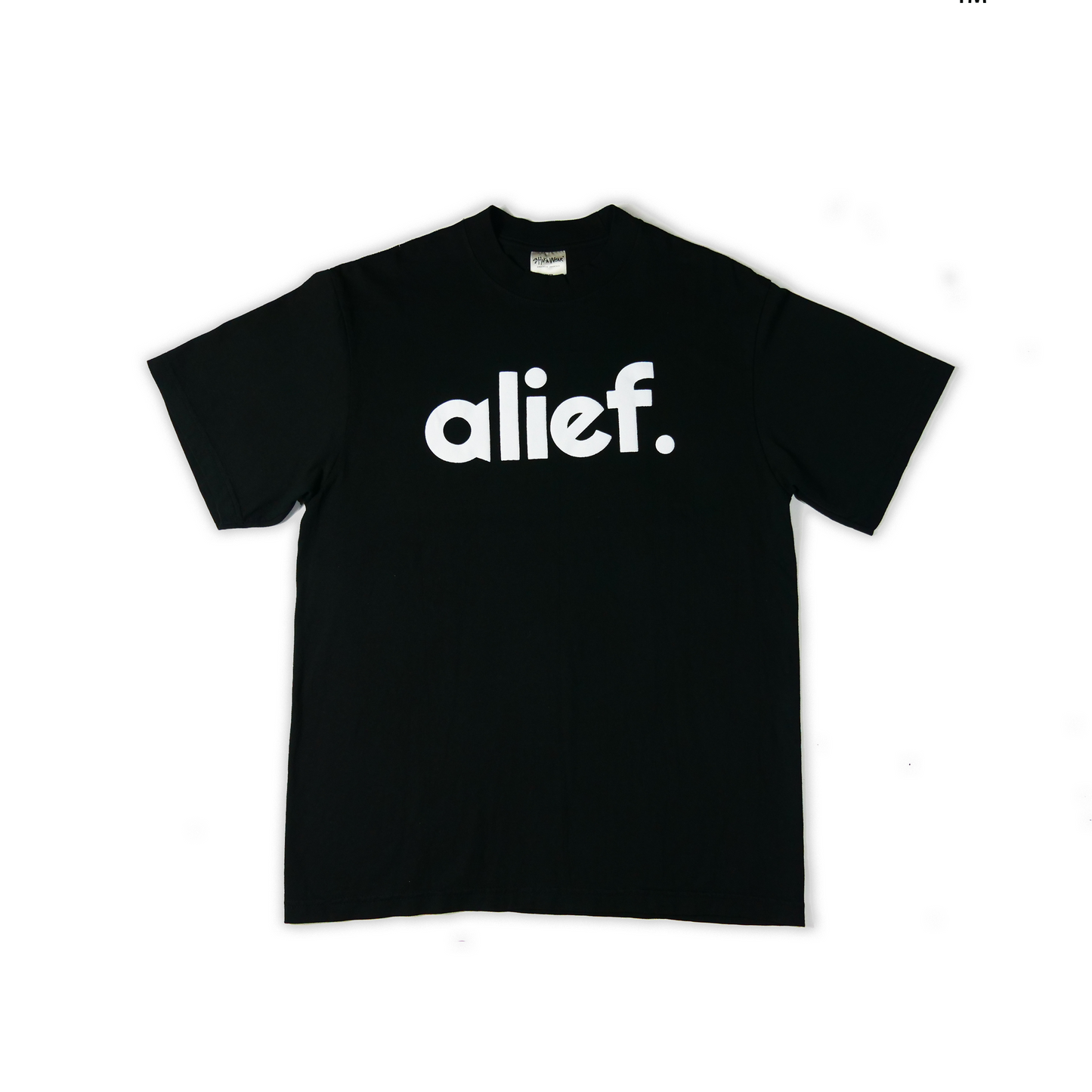 Puff Ink Bold Alief Tee - Black/ White