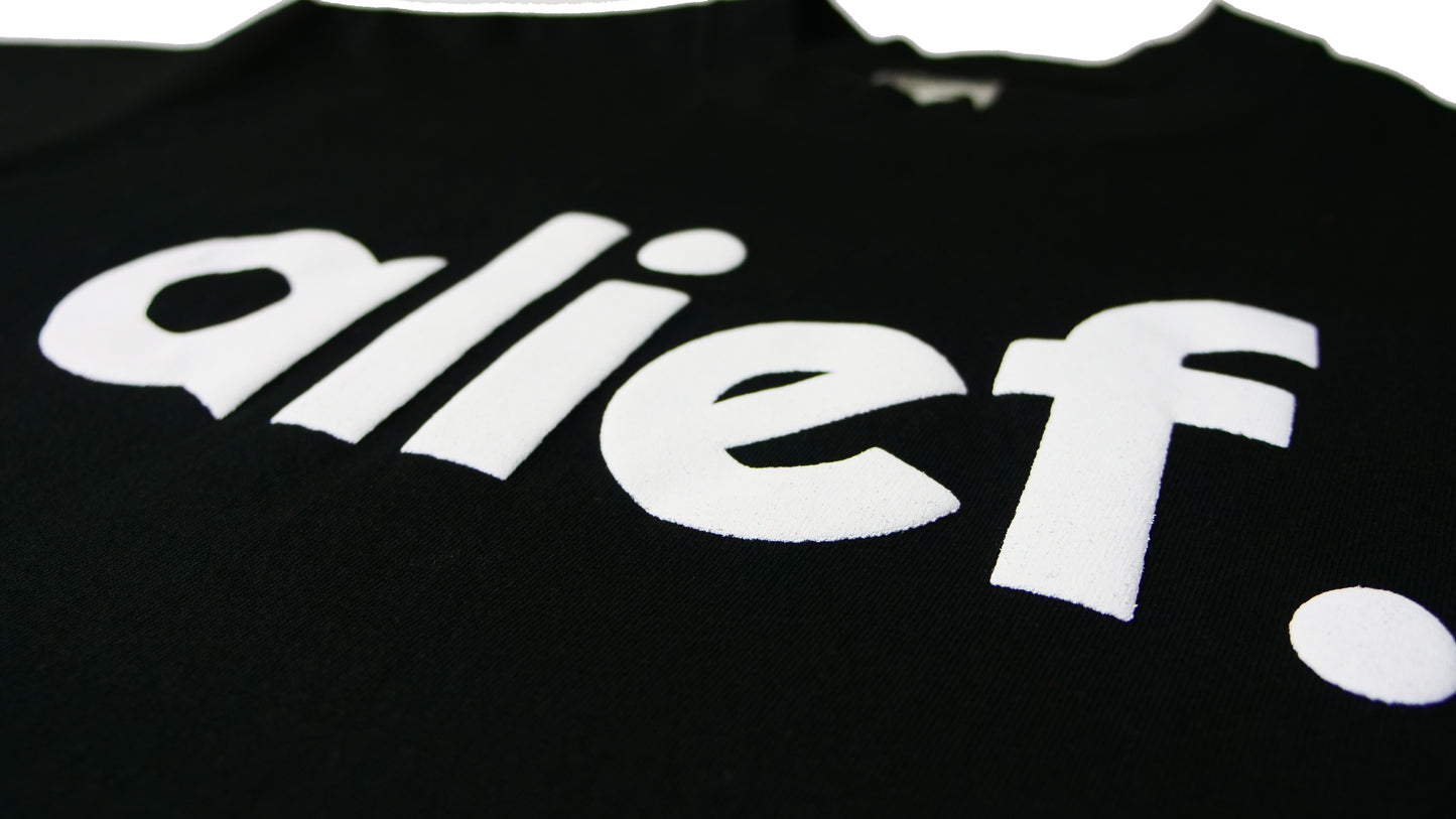 Puff Ink Bold Alief Tee - Black/ White