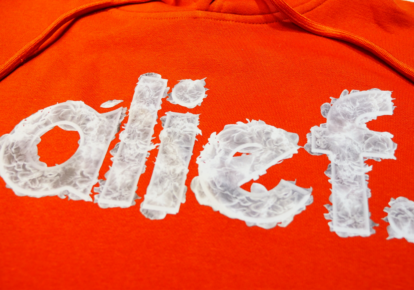 Alief On Fire Hoodie - Burnt Orange/Smoke Gray